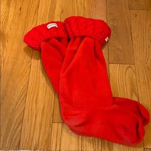 Red Hunter boot socks - worn once